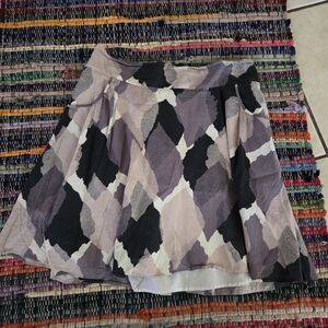 Mossimo Supply Co. A-Line Skirt in Black and Cream